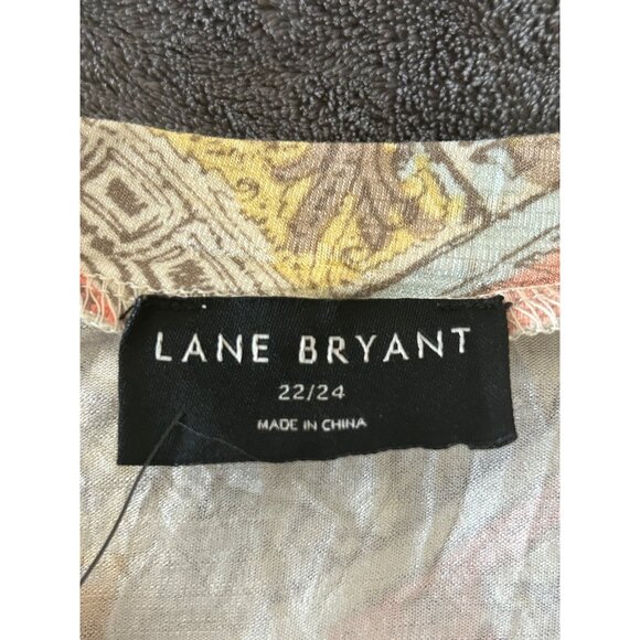 NEW Lane Bryant Sleeveless Paisley Print Tunic Top 22/24 Multicolor - Picture 5 of 8